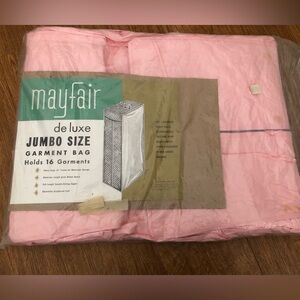 Vintage 1959’s never used pink clothing garment bag